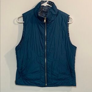 Reversible Blue Quilted Vest size:M